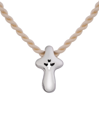 Крест младенческий с гайтаном